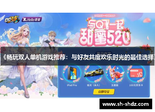 《畅玩双人单机游戏推荐：与好友共度欢乐时光的最佳选择》
